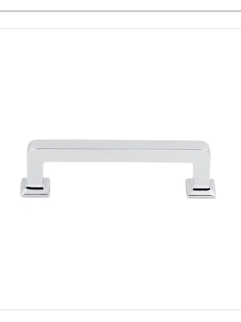 Top knobs. Ascendra cabinet pull.Set of 2. 3 3/4 inch. Polished chrome. NEW. NWT